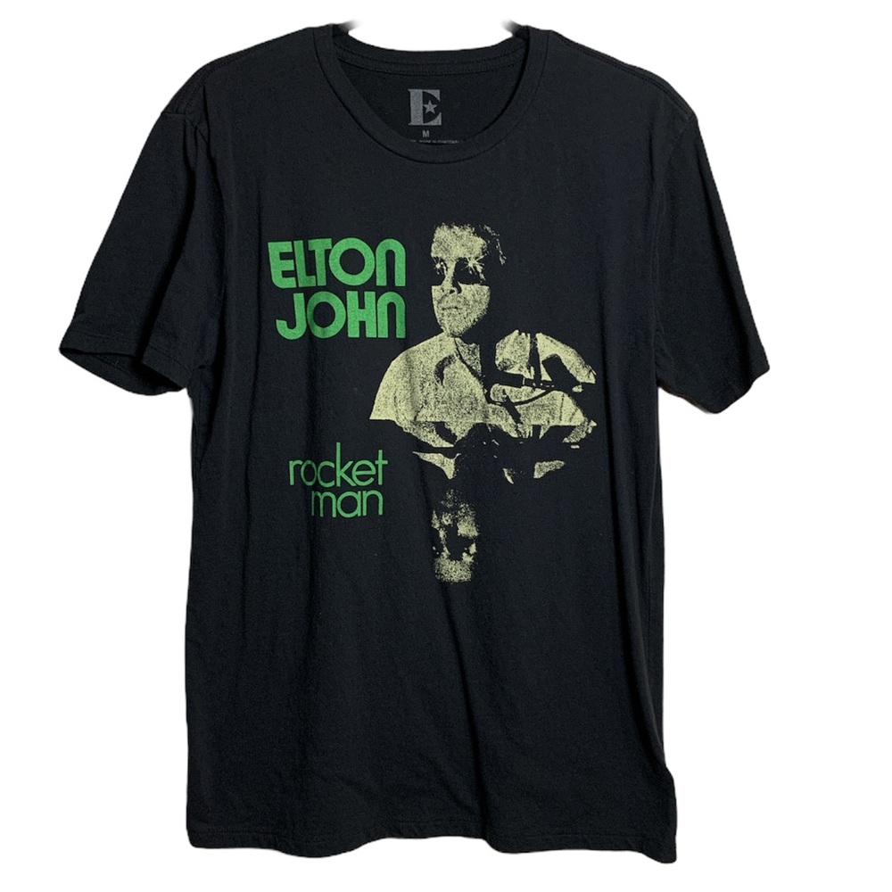 Elton John Rocket Man Concert Band Tee Sz M